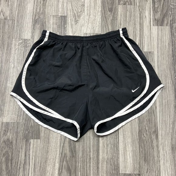 NIKE Stretch Waist Black Activewear Athletic Shorts Women's Size Medium - Picture 7 of 7